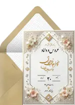دعوت عروسی شیک